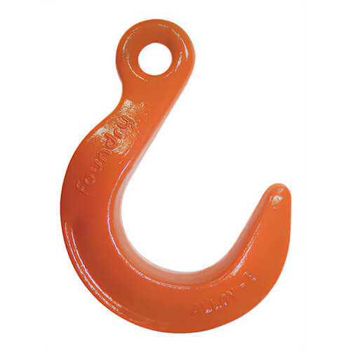 CM® 474800 Herc-Alloy® Foundry Hook, 1/2 in Trade, 15000 lb Load, 100 Grade, Eyelet Attachment, Steel Alloy
