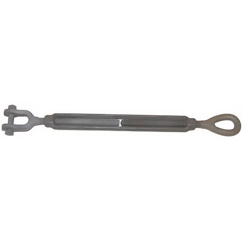 CM® 0504JE Turnbuckle, Jaw-Eye, 5/16 in Thread dia, 800 lb WLL, 4.5 in Take Up, Steel