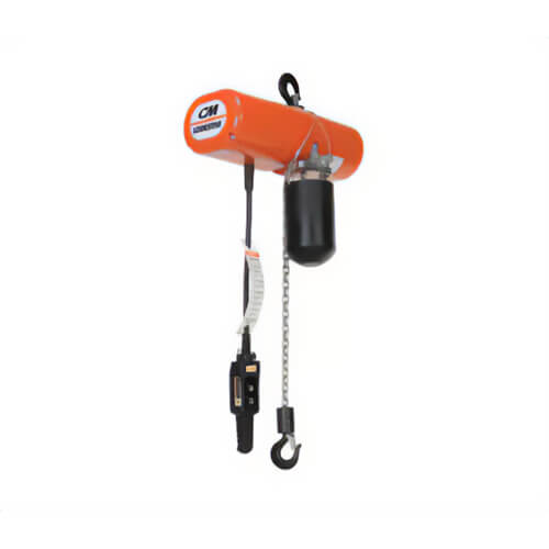 CM® 4223 Lodestar® Model L Single Reeving Electric Chain Hoist, 1 ton Load, 20 ft Lifting Height, 1 hp Power Rating, 115 VAC