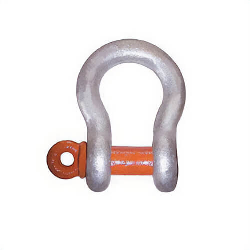 CM® MC656G Carbon Screw Pin Anchor Shackle, 12 ton WLL, 1-1/4 in Size dia, 1.38 in Pin dia, Galvanized