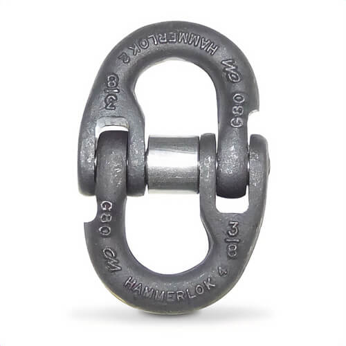 CM® R664125-2 Hammerlok® Coupling Link Load Pin Kit, Herc-Alloy® 800, 1-1/4 in Trade, 72300 lb Load, Drop Forged Alloy Steel