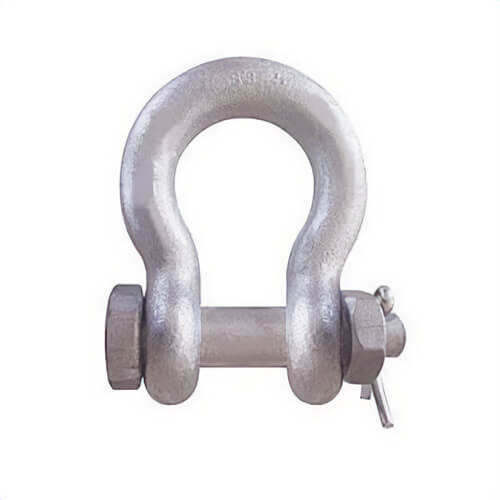 CM® M849G Super Strong Bolt Nut & Cotter Anchor Shackle, 2 ton WLL, 7/16 in Size dia, 0.50 in Bolt dia, Galvanized
