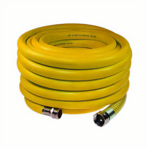 Coilhose® YBW5850Y Yellow Belly™ Industrial Wash Down Hose, 5/8 in, 3/4 in GHT, 50 ft L, 300 psi, Hybrid PVC Resin, Import