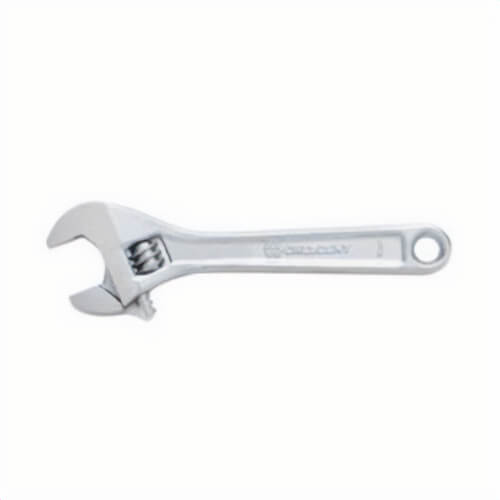 Crescent® AC212VS Adjustable Wrench, 1-1/2 in, Polished Chrome, 12 in OAL, Heat Treated Alloy Steel Body, Heat Treated Alloy Steel