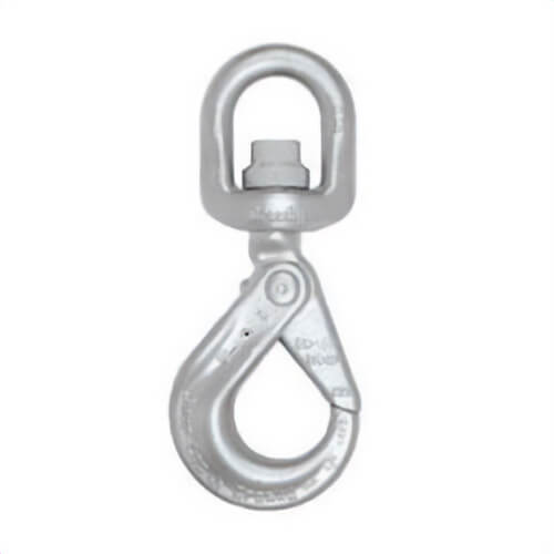 Crosby® 1004440 Shur-Loc® S-13326 Swivel Hook with Bearing, 5/8 in Trade, 22600 lb Load, 100 Grade, Swivel Attachment