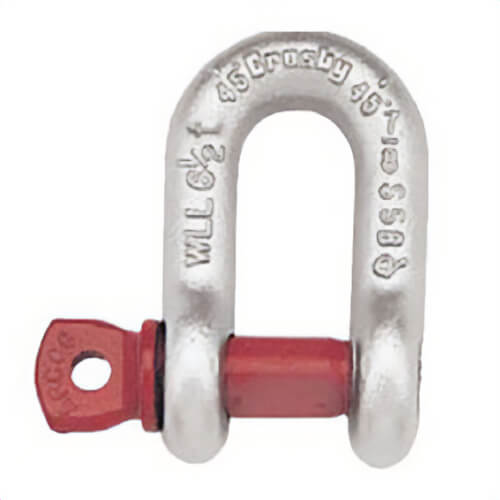 Crosby® 1019267 S-210 Screw Pin Chain Shackle, 3.25 ton WLL, 5/8 in Nominal Size, 3/4 in Screw Pin, Self-Colored