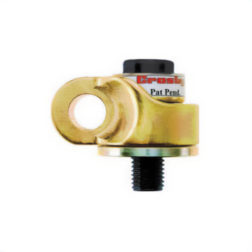 Crosby® 1067708 HR-1200 Side Pull Hoist Ring, 2000 lb, 180° Pivot Angle, 360° Swivel, 1/2-13 UNC, 28 ft-lb Installation Torque, 2.97 in W