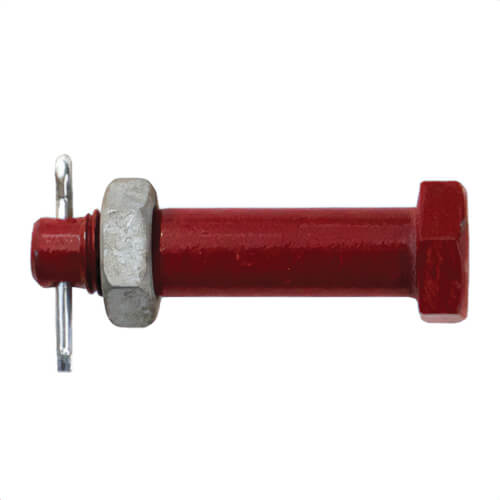 Crosby® 1082857 G-4077 Replacement Shackle Bolt for G-2130 & G-2150, 12 ton WLL, 1-1/4 in dia, 1.40 in Pin dia, 6.69 in L, Red