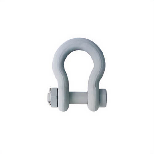 Crosby® 1260577 G-2130CT Cold-Tuff® Bolt Anchor Shackle, 6.5 ton WLL, 7/8 in dia, 1 in dia Bolt Pin, Zinc Primer