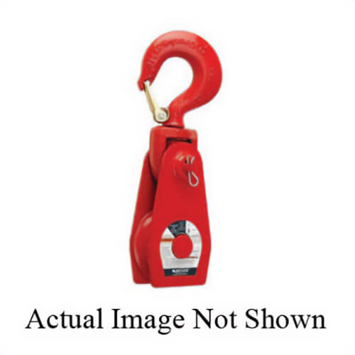 Western® 702288 G-390-B Steel Shell Snatch Block with Yoke, Swivel Shackle, Manila Rope Cable, 3/4 to 7/8 in, 2 ton Load, 3 in OD