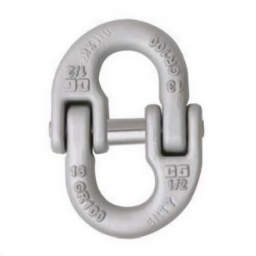 Crosby® 1015122 A-1337 Lok-A-Loy® Connecting Link, 3/8 in Trade, 8800 lb Load, 100 Grade, Forged Alloy Steel