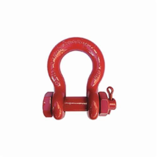 Crosby® 1019542 S-2130 Bolt Anchor Shackle, 6.5 ton WLL, 7/8 in Nominal Size, 1.02 in Alloy Bolt Pin, Self Colored