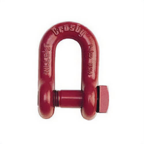 Western® 1018767 S-2131 Trawling Shackle, 6.5 ton WLL, 7/8 in dia, 25.4 in Pin dia, Bolt Pin, 2.81 in Inner L
