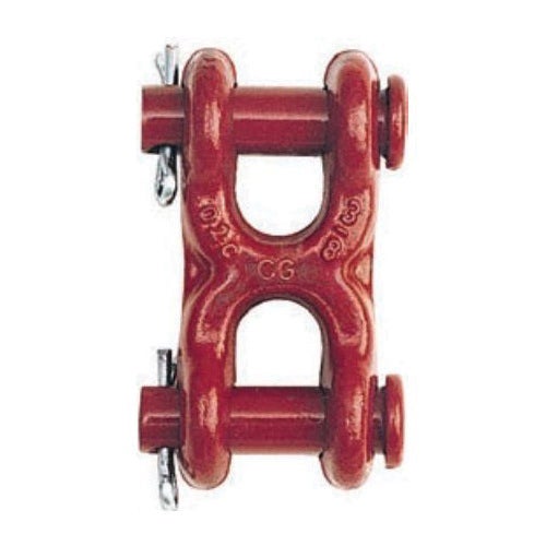 Crosby® 1012889 S-249 Twin Clevis Link, 3/8 in Trade, 6600 lb Load, Forged/Heat Treated Carbon Steel
