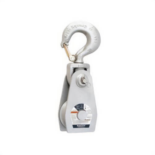 Western® 702351 Steel Shell Snatch Block, Series: T-390-B, Manila Rope Cable, 1-1/2 in Maximum Cable, 8 ton, 8 in Sheave OD