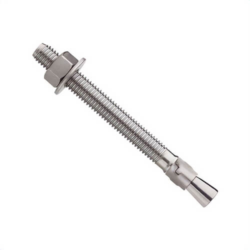 DeWALT® 07315-PWR Power-Stud® Wedge Expansion Anchor, 3/8 in dia, 3-3/4 in OAL, 2-5/8 in L Thread, 304 Stainless Steel
