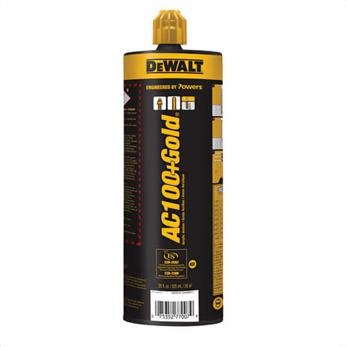 DeWALT® 8478SD-PWR The AC100+ Gold® Quik-Shot Adhesive Anchoring System, 9.5 fl-oz Cartridge
