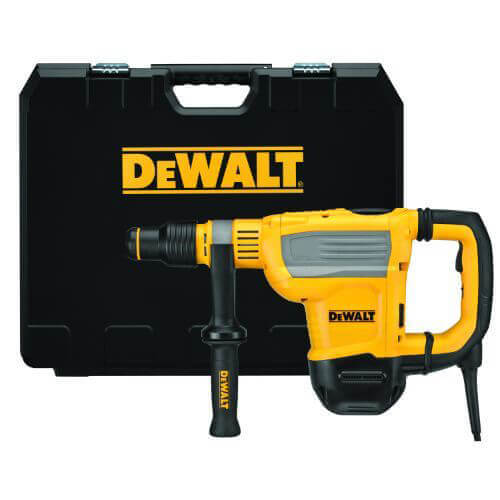 DeWALT® D25614K Combination Corded Rotary Hammer Kit, 1-3/4 in SDS MAX® Chuck, 1450 to 2900 BPM, 190 to 380 rpm No-Load, 20-1/2 in OAL