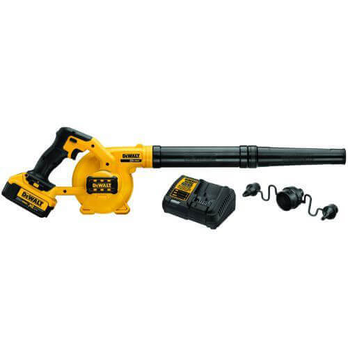 DeWALT® 20V MAX* MATRIX™ DCE100M1 Compact Jobsite Cordless Blower Kit, 100 CFM Air Flow, 135 mph Air Velocity, 20 V 4 Ah Lithium-Ion Battery