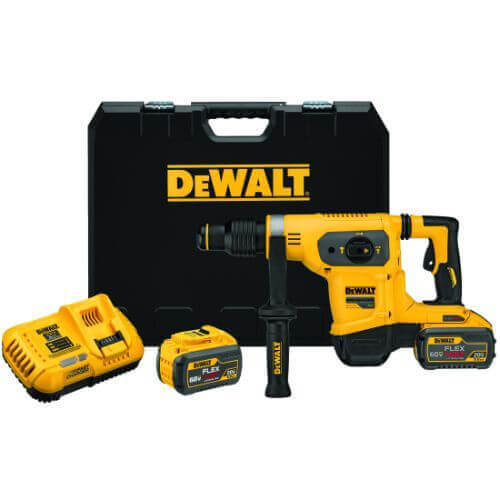 DeWALT® 60V Max* FlexVolt™ DCH481X2 Cordless Combination Hammer Drill, 1 in SDS Max® Chuck, 60 V, 540 RPM No-Load, Li-Ion Battery
