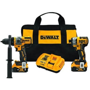 DeWALT® DCK2100P2 Brushless Cordless Combination Kit, Tools: Hammer Drill/Driver and Impact Driver, 20 V, 5 Ah Lithium-Ion Battery
