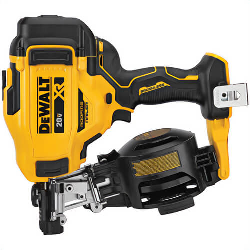 DeWALT® DCN45RNB Roofing Nailer, 3/4 to 1-3/4 in L Fastener, 15° Collation, 120 Magazine, 20V, 11-1/2 in OAL, 11-1/2 in H