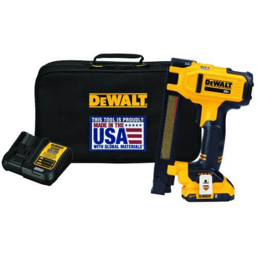 DeWALT® DCN701D1 Cordless Electrical Wire Stapler Kit, 3/4 in Crown, 35 Staple, 1 in Staple Length, 20V Li-Ion Battery
