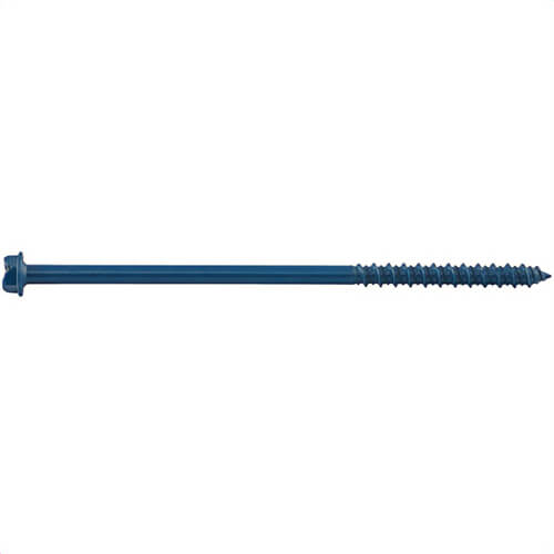 DeWALT® DFM12734 UltraCon® Screw Anchor, 1/4 in dia, 5 in OAL, Hex Washer Head Drive, Carbon Steel, 1-1/2 in D min Embedment