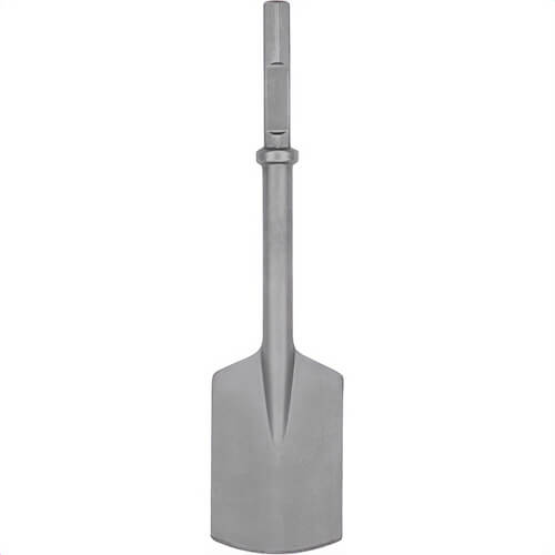 DeWALT® DW5965 Clay Spade, for use with All Brands of 1-1/8 in Hex Pavement Breakers, 5-1/2 in W Head, 5-1/2 in OAL, 1-1/8 in dia