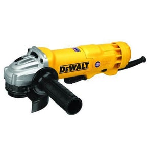 DeWALT® DWE402 Small Angle Grinder, 4-1/2 in dia Wheel, 5/8-11 Arbor/Shank, 120 VAC, For Wheel: Quick-Change™, Yellow