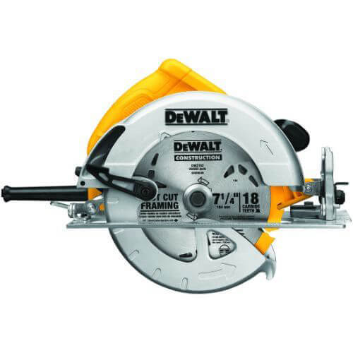 DeWALT® DWE575 Lightweight Next Generation Circular Saw, 7-1/4 in dia, 5/8 in Arbor/Shank, 1-7/8 in at 45°, 2-9/16 in 90° Cutting