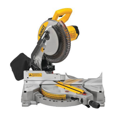 DeWALT® DWS713 Electric Single Bevel Compound Miter Saw, 10 in dia Blade, 5/8 in, 1 in Arbor/Shank, 50°  Left to 50°  Right Miter