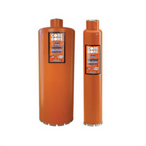 Core Bore® 05163 Heavy Duty Orange Wet Core Bit, 7 in Drill - Fraction, 0.2756 in Drill - Decimal Inch, Alloy Steel