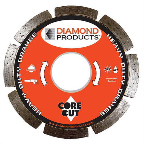 Core Bore® 11290 EH08080 Heavy Duty Electric BLD, 8 in x 0.080, Orange Purpose Blade