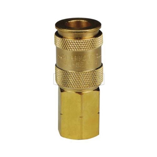 Dixon® 2CJF2-B High Flow Female Coupling, For Use with Heavy Duty-High Volume Blow Gun, 1/4 in FNPT, Brass, Domestic