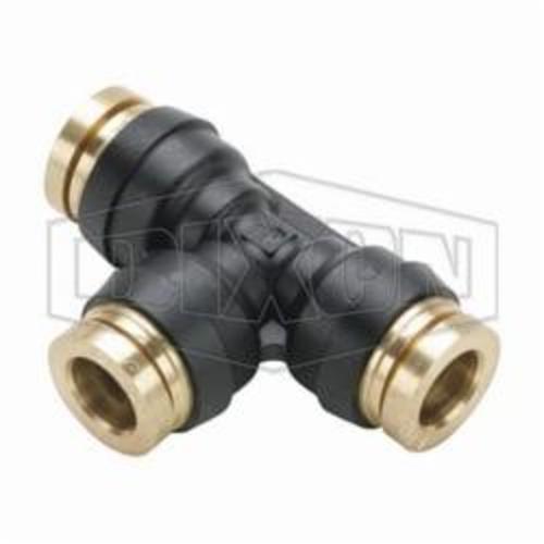 Legris by Dixon® 31046200DOT Push-In Union Tee, 1/2 in Nominal, Tube, 250 psi Pressure, Brass, Domestic