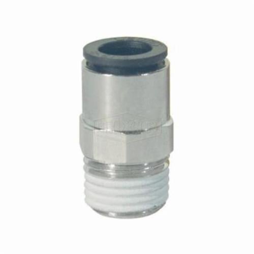 Legris by Dixon® 31756218 Push-In Connector, 3/8 x 1/2 in Nominal, MNPT x Tube, 290 psi Pressure, Brass/Nylon, Domestic