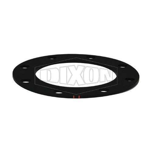 Dixon® 300GTTFBL Gasket with (2) Orange Stripe, Baylast™, 3 in, 5-5/8 in OD x 1/8 in Thick