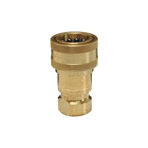 Dixon® 4HF4-B H Series Interchange Poppet Valve Coupling, 1/2-14 Nominal, FNPT, Brass, Domestic