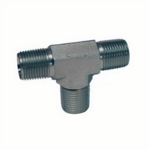 Dixon® 4KDP 5600 Hydraulic Tee, 1/4-18 Nominal, Male NPTF, Carbon Steel, Domestic