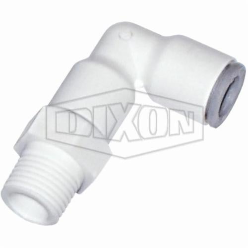 Dixon® 65096222WP2 LIQUIfit™ Swivel 90°  Elbow, 1/2 in Nominal, MNPT x Tube End Style, Nylon, Domestic