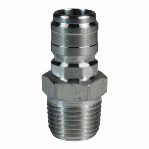 Dixon® E2M2 E Series Straight Through Hydraulic Interchange Coupler, 1/4 in x 1/4-18 Nominal, Quick-Connect x MNPT, Steel, Domestic