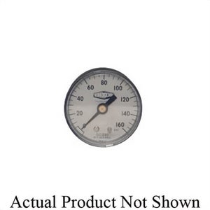 Dixon® GC215 Standard Dry Gauge, 0 to 30 psi, 1/4 in Connection, 2 in dial, +/- 3-2-3 %