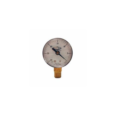 Dixon® GL105 Vacuum Gauge, 0 to 30 in Hg, 1/4 in NPT Lower Mount