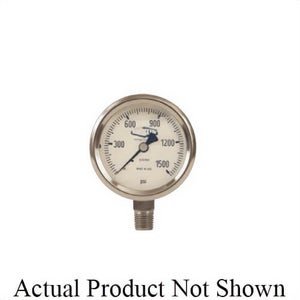 Dixon® GLSS1000 Gauge, 0 to 1000 psi, 1/4 in NPT Connection