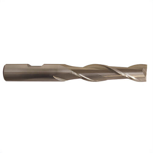 Drill America BRCT341B Center Cutting Single End Square End Mill, 7/8 in dia Cutter, 1-1/2 in Length of Cut, 2 Flutes