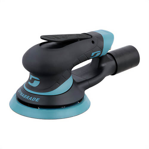 Dynabrade® X52V Dynorbital® Extreme Random Rotary Vane Orbital Sander, 5 in dia, 19 scfm Air Flow, 90 Psig, Vacuum Orbit