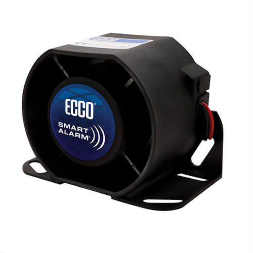 ECCO® SA917N Smart Alarm® 800 Self-Adjusting Back-Up Alarm, 12 to 24 VDC, 1.5 A, 700 to 2800 Hz, 87 to 112 dB, 5.7 in W, 4.2 in H