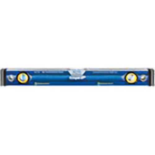 Empire® EM75.48 True Blue® E75 Magnetic Box Level, 48 in L, 3 Vials, Aluminum, (1) Level/(2) Plumb Vial Position