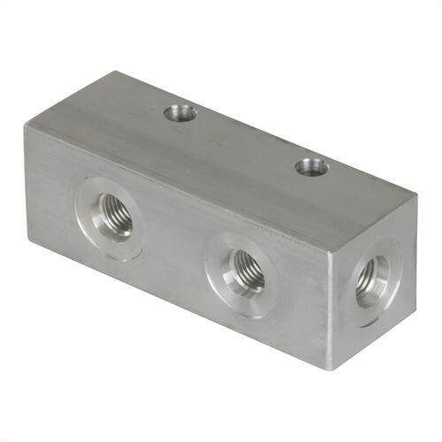 Enerpac® A60 Hydraulic Manifold, 5-Port Long, A Series, 5,000 psi Pressure, 3-1/2 in L